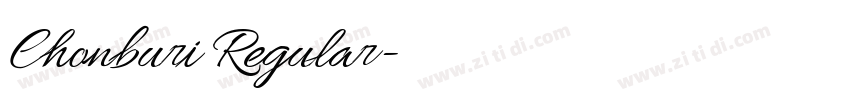 Chonburi Regular字体转换 Chonburi Regular字体转换